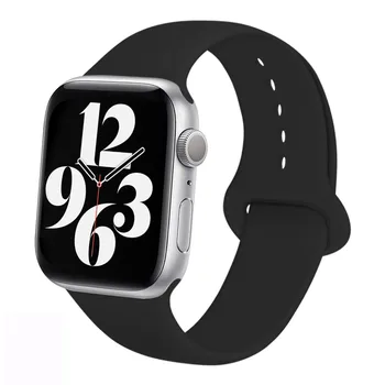 Silikon Kayış apple saat bandı 40mm 44mm 42mm 38mm Kauçuk akıllı saat kordonu Watchband iWatch Serisi SE 3 4 5 6 Kayış