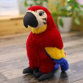 Simülasyon Amerika Papağanı King Kong Papağan Peluş Bebek Papağan Bebek Makinesi Bebek Kuş peluş oyuncak Hediyeler