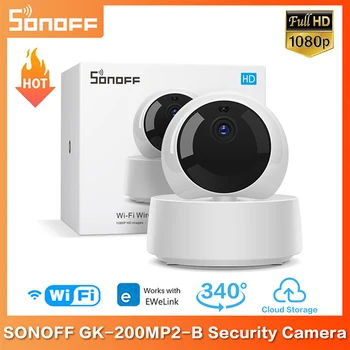 SONOFF GK-200MP2-B 1080P HD Mini IP Kamera Kablosuz wifi güvenlik kamerası 360° IR Gece Görüş bebek izleme monitörü gözetim kameraları