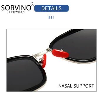 SORVINO Kare Güneş Gözlüğü Erkekler Poligon Sürüş güneş gözlüğü Marka Tasarımcısı Retro Shades Metal Çerçeve ÜST Gözlük Kadın UV400 De Sol