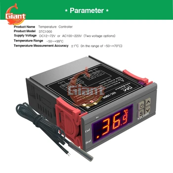 STC-1000 STC-3018 STC-3028 STC-3000 STC - 3008 Dijital Termostat Termometre Higrometre Sıcaklık Nem Kontrol Regülatörü