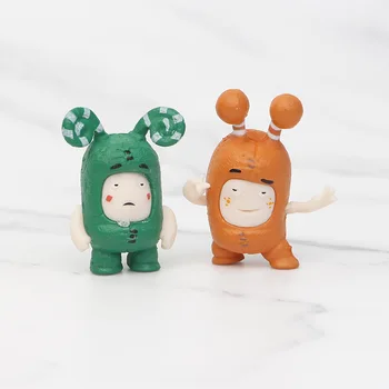 Stokta 7 adet / takım 4 cm PVC Anime Karikatür Oddbods Sevimli Oyuncaklar Bebekler Koleksiyon Modeli Hediye