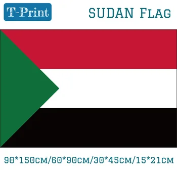 Sudan bayrağı 90 * 150cm 60 * 90cm3x5ft Afiş Polyester Ev Dekorasyon için Ulusal Gün Afiş ve bayrak dekorasyon