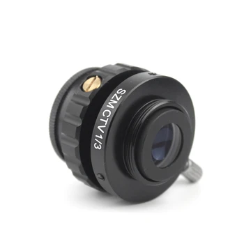 SZM CTV 1/2 1/3 1X Adaptörü 0.3 X 0.5 X C dağı lens adaptörü Trinoküler Stereo Mikroskop İçin HDMI VGA USB Video Kamera