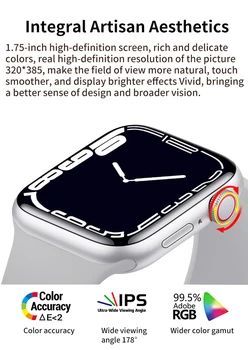 T200 Artı akıllı bluetooth saat Çağrı Erkekler Kadınlar 44MM Serisi 7 IWO 14 Smartwatch Kalp Hızı Kan Basıncı Monitörü Saatler Saat