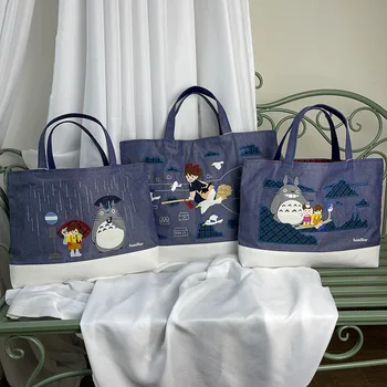 Tanıdık Totoro Ortak Ödeme Tutucu Çanta Alışveriş Çantası el çantası saklama çantası Su Geçirmez Çanta kız çocuk çantası Seyahat Tote Çanta Kadınlar için
