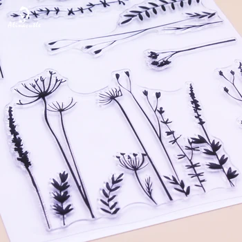 TEMİZLE PULLAR Çim Çiçek Bahar Karalama Defteri El Yapımı Kart Albümü Kağıt Zanaat Kauçuk Şeffaf Silikon Damga AlinaCraft