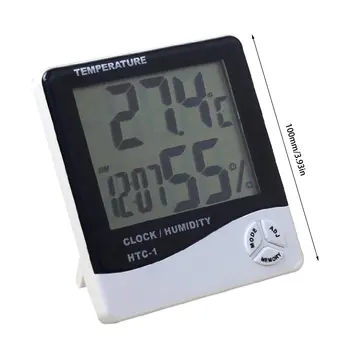 Termometre nem monitörü Dijital Higrometre Termometre Sıcaklık nem ölçer Ölçer LCD Ekran ile Ev Ofis için