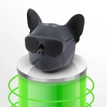 TONLİSH Moda Mini Taşınabilir Boğa Köpek Bulldog Bluetooth 4.1 kablosuz hoparlör Stereo Subwoofer Hoparlör Uyumlu TF Kart