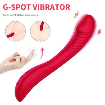 Uzatılmış G-Spot Yapay Penis Vibratör Kadınlar için Vajina Klitoris Massarger Erotik Oyuncaklar Yumuşak Cilt Duygu Yetişkinler için Seks Ürünleri 18