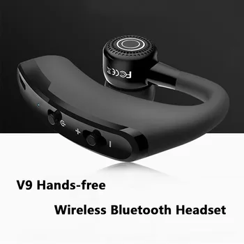 V9 Kulaklıklar İş Bluetooth Kulaklık Kulak Monte Kablosuz KSS Stereo Ses Kontrolü ile Kulaklık