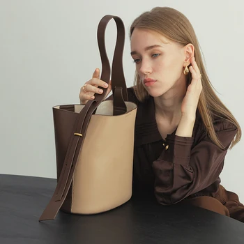 VENOFHigh Kalite En Saplı Çanta Lüks tasarımcı çantaları Femer Için kadın Moda Yumuşak Deri Omuz Crossbody Kova Çanta
