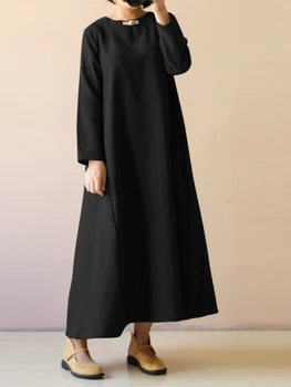 Vintage Taklit Pamuk Keten Elbiseler Yaz 2023 Yeni kadın Elbise Rahat Gevşek V Yaka Kısa Kollu Cep Kısa Etek Elbise
