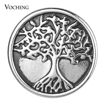 Vocheng Zencefil Yapış Charms Vintage Ağacı Snap Düğmesi Takı 18mm Vn-1851