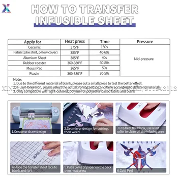 XFX 10 Adet anneler Günü İnfusible transfer mürekkebi Levhalar Mürekkep 12 * 12 Transfer Kağıdı Sublime Mürekkep Vinil Kupa Basın T-Shirt
