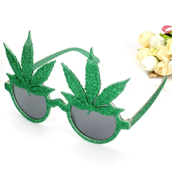 Yaprak dekor plastik güneş gözlüğü komik gözlük bekarlığa veda gecesi parti kostüm Prop