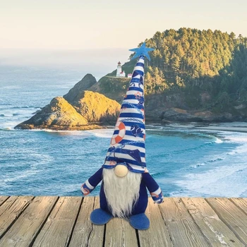 Yaz Okyanus Gnome Tomte Nisse İskandinav İsveç Elf Ev Çiftlik Evi mutfak dekoru Raf Katmanlı Tepsi Dekor Fortnite Peri
