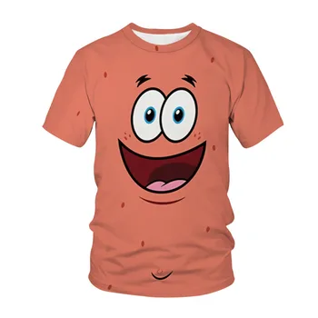 Yaz çocuk Giyim Bebek Giysileri T-shirt Erkek Kız Baskılı Giysiler Karikatür 3D Komik Tshirt Çocuklar Nötr Güzel