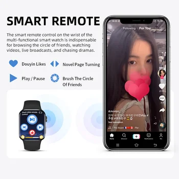 Yeni HW8 Max Smartwatch Serisi 8 1.99 inç Bluetooth NFC Kablosuz Şarj DIY İzle Yüz Kadın Erkek akıllı saat PK HW7 DT7 Max