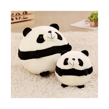 Yeni Sevimli ve Komik Tombul Panda Topu Peluş Doldurulmuş Bebek Yumuşak çizgi film bebeği doğum günü hediyesi Kawaii Bebek Oyuncak Yastık Çocuk Kız Hediye