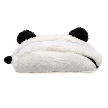 Yeni Sevimli Yumuşak Peluş DURUMDA Panda Kalem Kalem Çantası Kozmetik Makyaj kılıf çanta 39XC