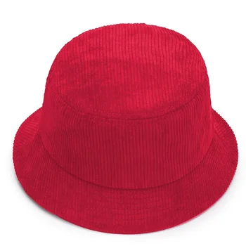 Yeni Sonbahar Kış Kadife Kova Şapka Klasik Rahat Kap Unisex Açık Balıkçılık Şapka Panama Kap Düz Renk Şapka Streetwear