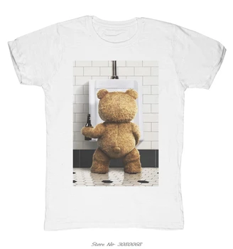 Yeni T-shirt Yangın Adam Ted Ayı Bira Banyo Hediye Fikri Baskı Rahat T Shirt Erkek Kısa Kollu Pamuk Tees