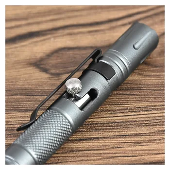 Yeni çok fonksiyonlu taktik kalem ile su geçirmez ışık acil Strobe kendini savunma cam kesici açık Survival EDC aracı