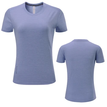 Yoga Kısa Kollu Baskı Mektup Kadın Spor Spor Hızlı Kuru T Gömlek Koşu Koşu Nefes Activewear Kadın Egzersiz Gömlek
