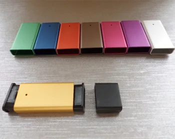 Yüksek dereceli Uzun Alüminyum Kısa Alüminyum Kabuk Alüminyum Alaşım USB Disk Kabuk Yetkili Dongle USB Kalkan Kabuk