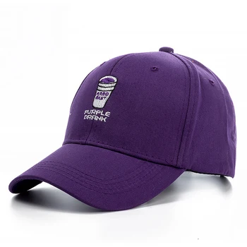 Yüksek Kalite Marka Mor Içti Snapback Kap pamuklu beyzbol şapkası Erkekler Kadınlar Için Ayarlanabilir Hip Hop Baba Şapka Kemik Garros