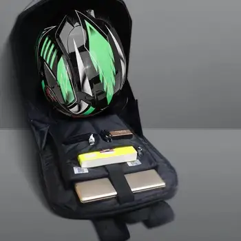 Yüksek Kaliteli LED Motosiklet Sırt Çantası Siyah Ekran Lokomotifler Sırt Çantası Anime Unisex Çanta Açık Bisiklet Sırt Çantası