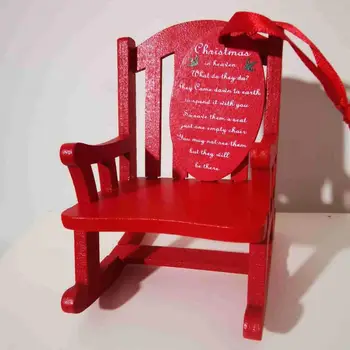Zarif Yüksek Kaliteli Mini Ahşap Sandalye Asılı Süsleme Sevimli sallanan sandalye Modeli Ofis için Çekici