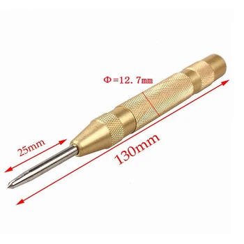 ZLinKJ 1 ADET 12.7 cm Yeni 5 İnç Otomatik Merkezi Pin Punch Yaylı İşaretleme Başlangıç Yüksek Kaliteli Delik Araçları