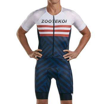 Zootekoı Triatlon Bisiklet Erkekler Kısa Kollu Tayt Takım Elbise Ropa Ciclismo Yüksek Kaliteli Bisiklet Koşu Yüzme Bodysuit Tulum 2022