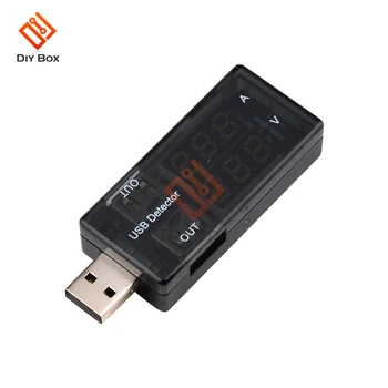 Çift Çıkışlı USB Test Cihazı Mobil Güç Şarj Dedektörü Test Cihazı Çift Ekran LED Dijital Voltmetre Ampermetre Gerilim Akım Dedektörü