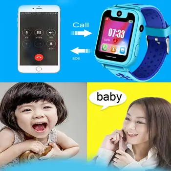 Çocuklar Çağrı Telefon akıllı saat Smartwatches Bebek İzle Çocuk acil durum araması yer bulucu Bulucu İzci Anti Kayıp Kamera İle Monitör