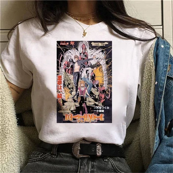 Ölüm Notu Baskı Kadın T Shirt Misa Amane Anime Kısa kollu T Shirt Moda Kadın Bluzlar 2022 Streetwear Y2k Giysileri Üstleri