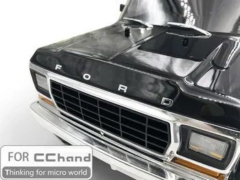 Ön Metal logo çıkartması İçin Cchand Traxxas TRX-4 TRX4 Ford Bronco RC Araba Oyuncak
