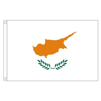 ücretsiz kargo xvggdg Kıbrıs Banner 90 * 150 cm Asılı Kıbrıs Ulusal bayrak